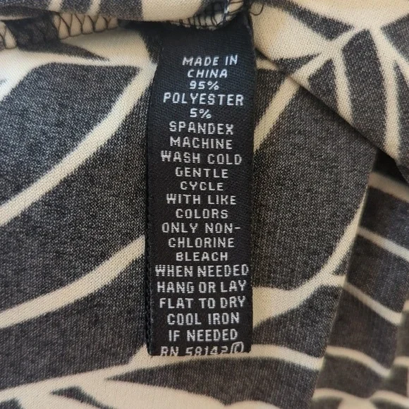 B. Calm Dress Stretchy Midi V Neck Cap Sleeve Size 6 - Picture 3 of 5